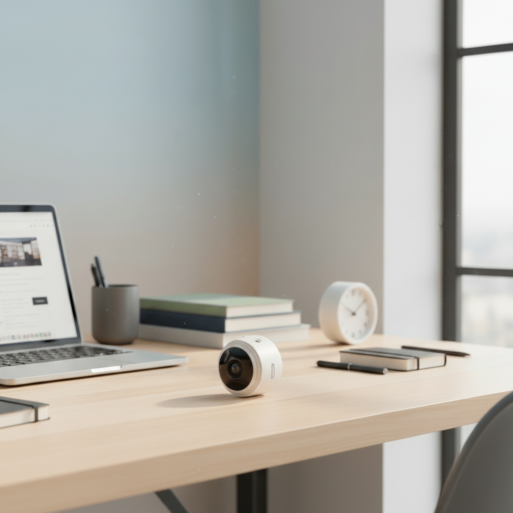 SECURAVIEW - Caméra de Surveillance Intelligente 1080P pour Maison avec Contrôle par Application & Mode Nuit Clair