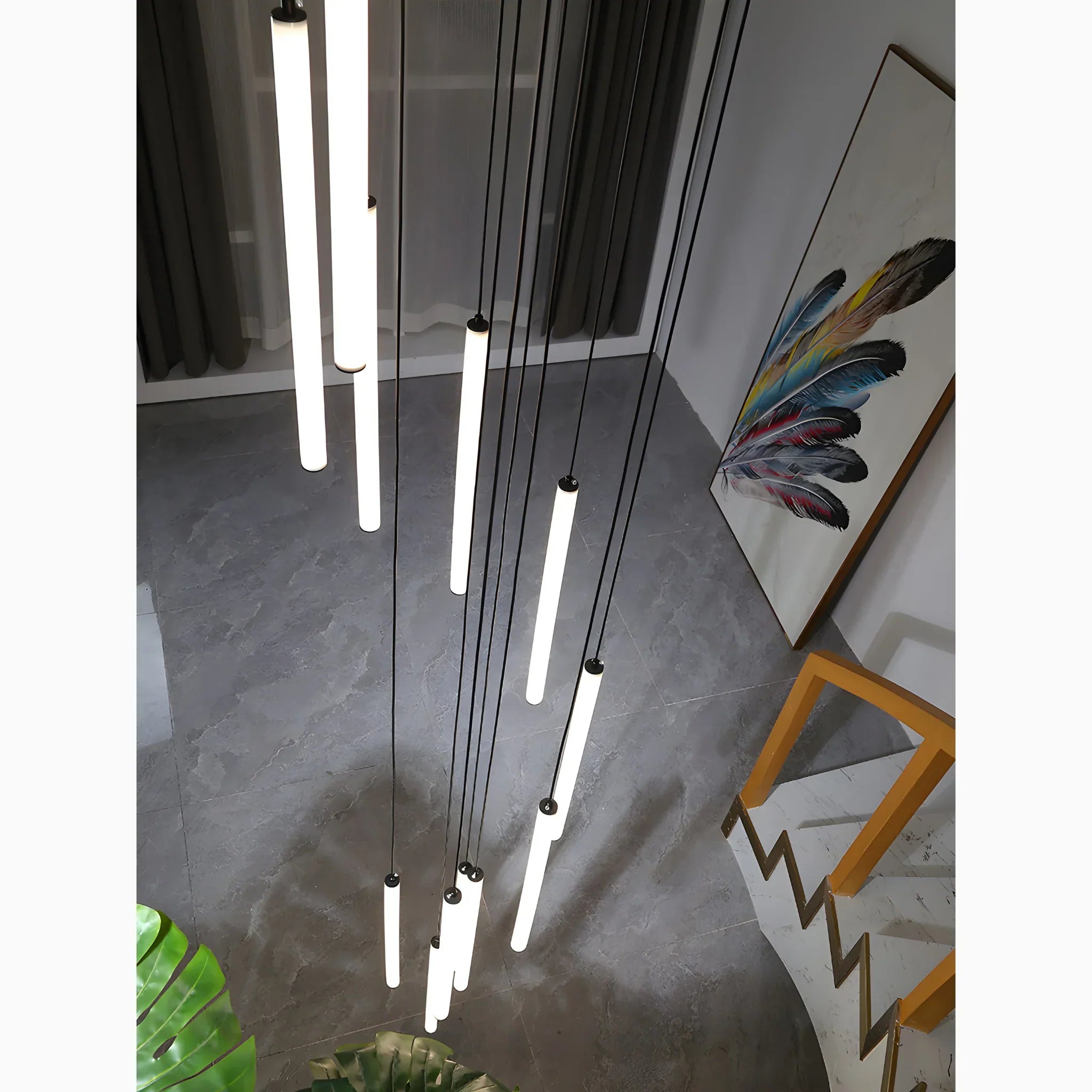 Védrine | Lustre en spirale luxueux
