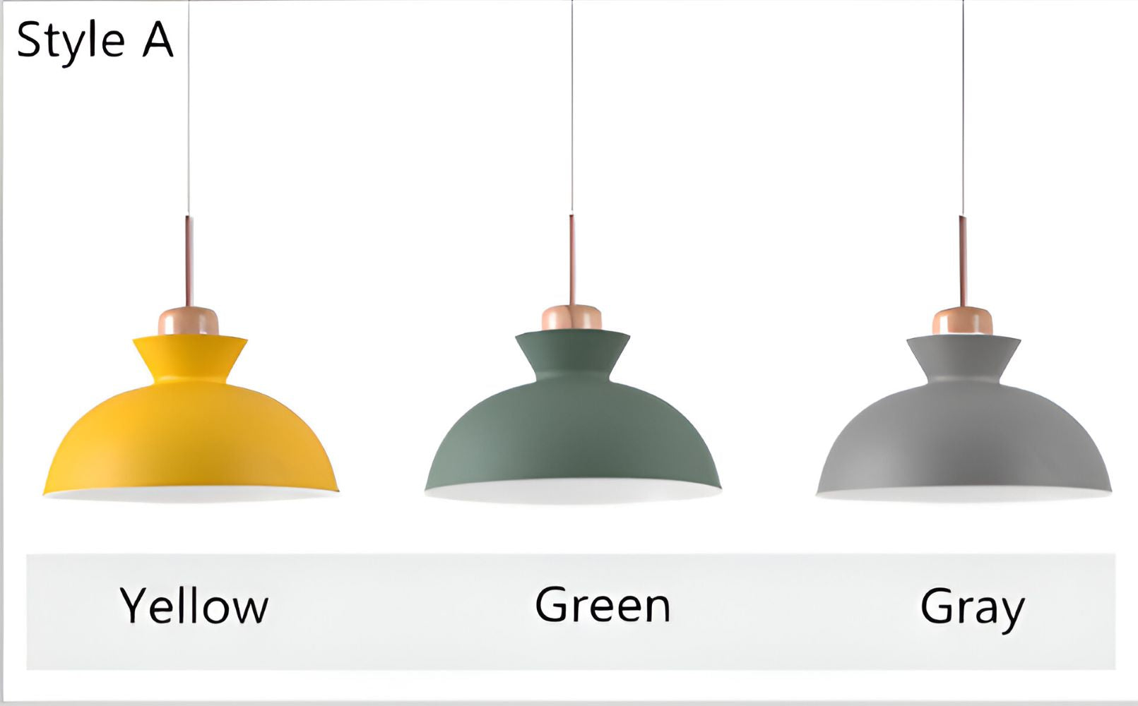 Lampe suspendue colorée au design macaron – lampe moderne en forme de dôme