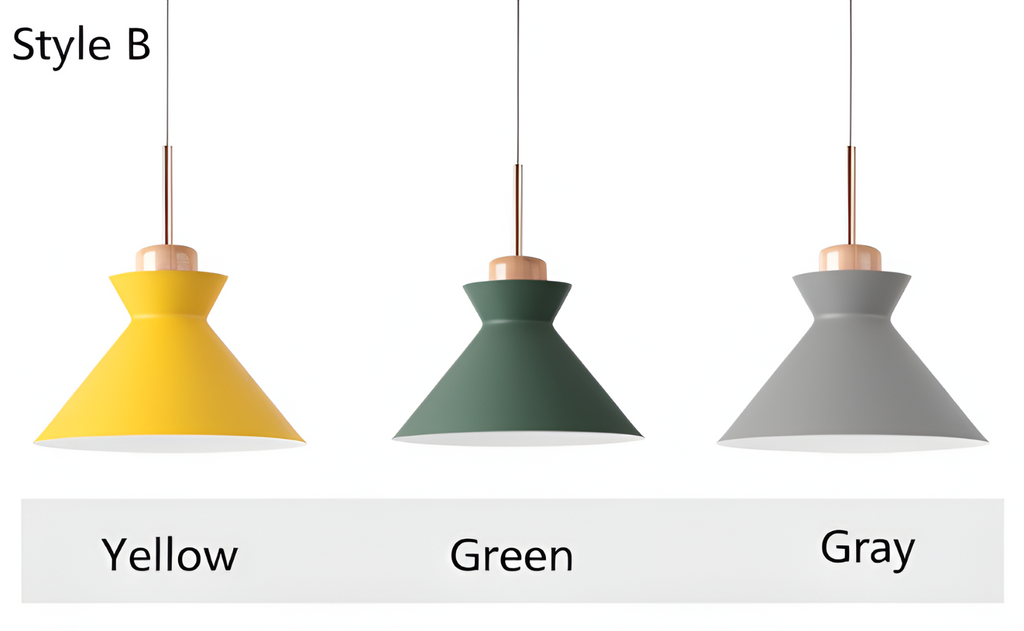 Lampe suspendue colorée au design macaron – lampe moderne en forme de dôme