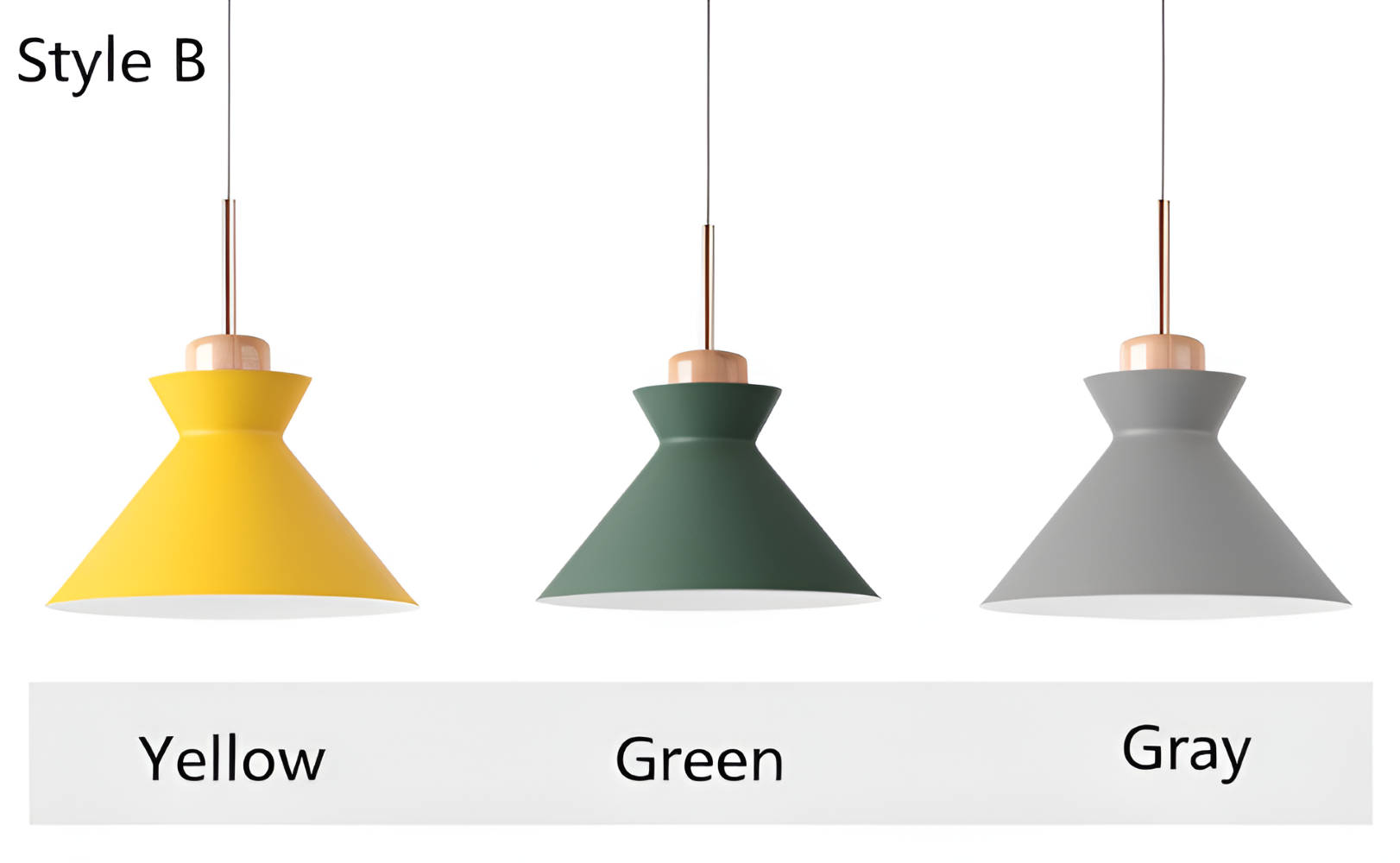 Lampe suspendue colorée au design macaron – lampe moderne en forme de dôme