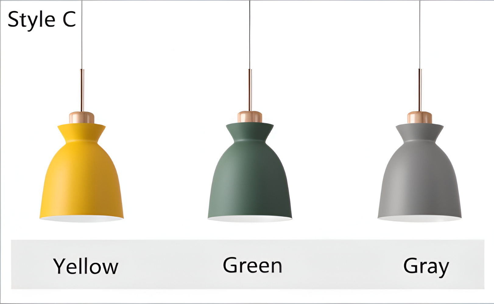 Lampe suspendue colorée au design macaron – lampe moderne en forme de dôme