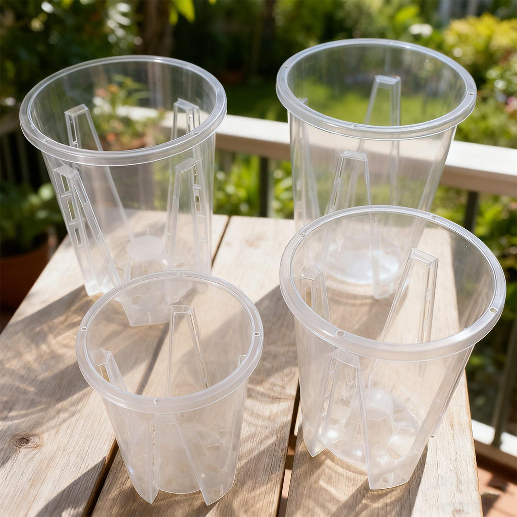 ENSEMBLE CLEARSPROUT – Pots Transparents pour un Suivi Facile des Racines et une Croissance Saine des Plantes