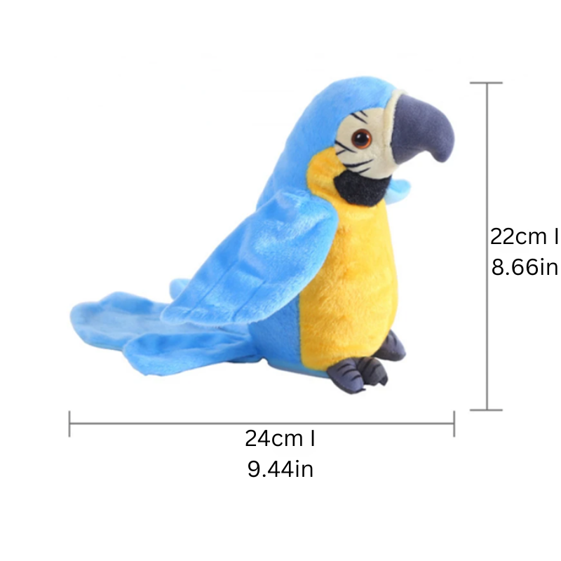 Le Poupée en Peluche Perroquet Bavard - Squawkie