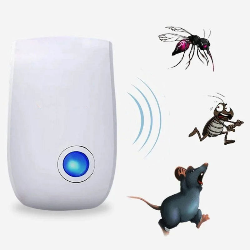 Skanto | Répulsif Ultrasonique pour Souris – Contrôle des Nuisibles SANS Odeur, Sûr pour les Enfants et les Animaux de Compagnie
