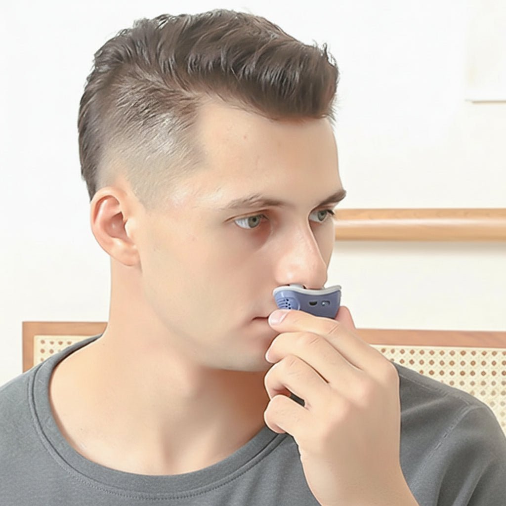 SNORELITE - Dispositif de soutien au sommeil compact conçu pour aider à une respiration plus fluide et améliorer le confort de sommeil nocturne