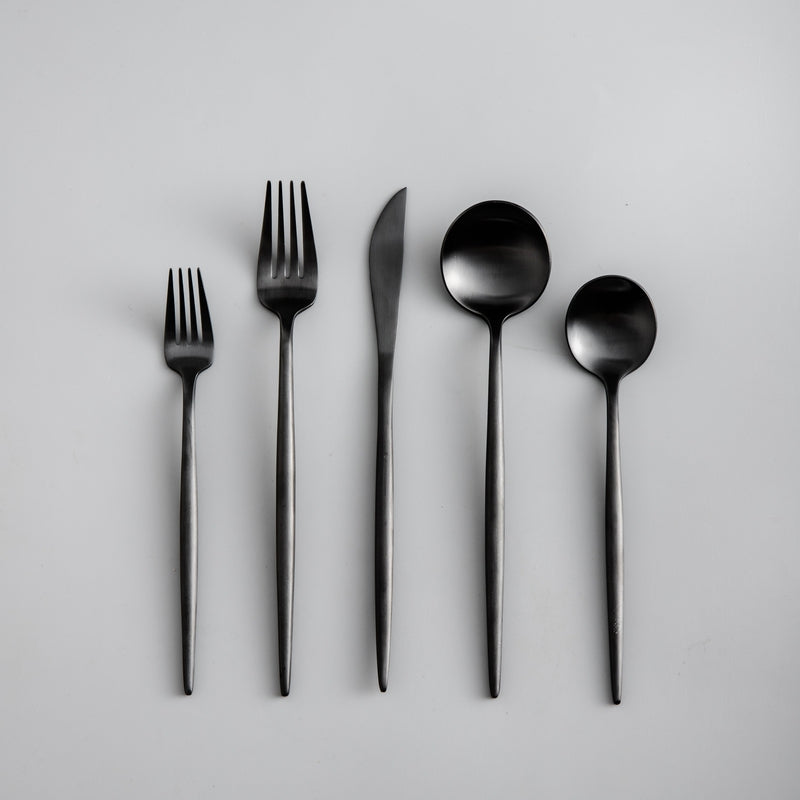 Ensemble de couverts minimaliste en acier inoxydable de 20 pièces – Élégant et fonctionnel