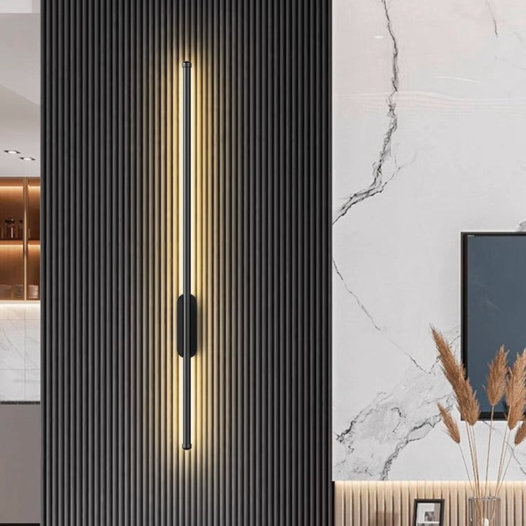 Applique Murale LED Minimaliste pour Salon et Bureau, 60 cm ou 100 cm, Lumière Chaude 3000K, Montage Facile