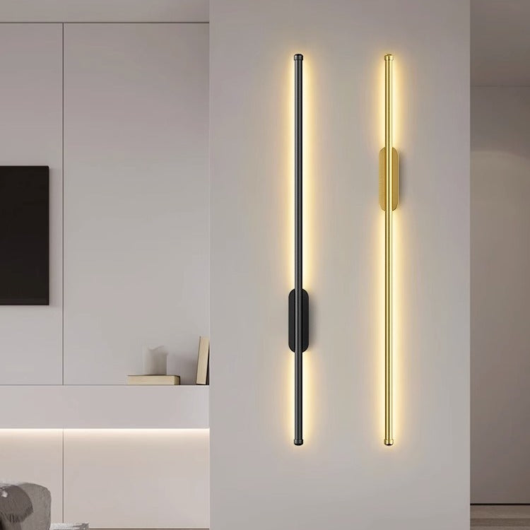 Applique Murale LED Minimaliste pour Salon et Bureau, 60 cm ou 100 cm, Lumière Chaude 3000K, Montage Facile