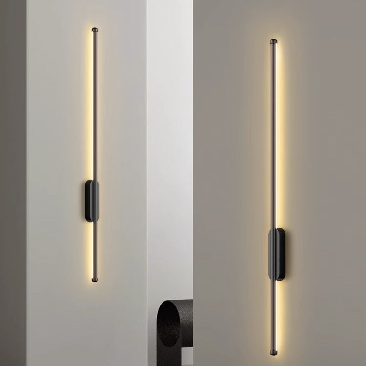 Applique Murale LED Minimaliste pour Salon et Bureau, 60 cm ou 100 cm, Lumière Chaude 3000K, Montage Facile
