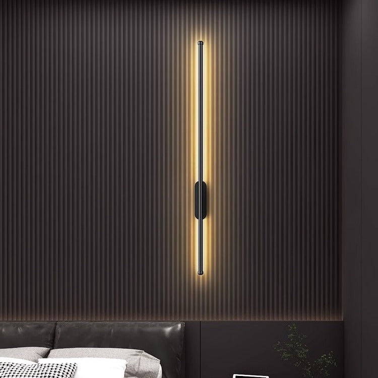 Applique Murale LED Minimaliste pour Salon et Bureau, 60 cm ou 100 cm, Lumière Chaude 3000K, Montage Facile