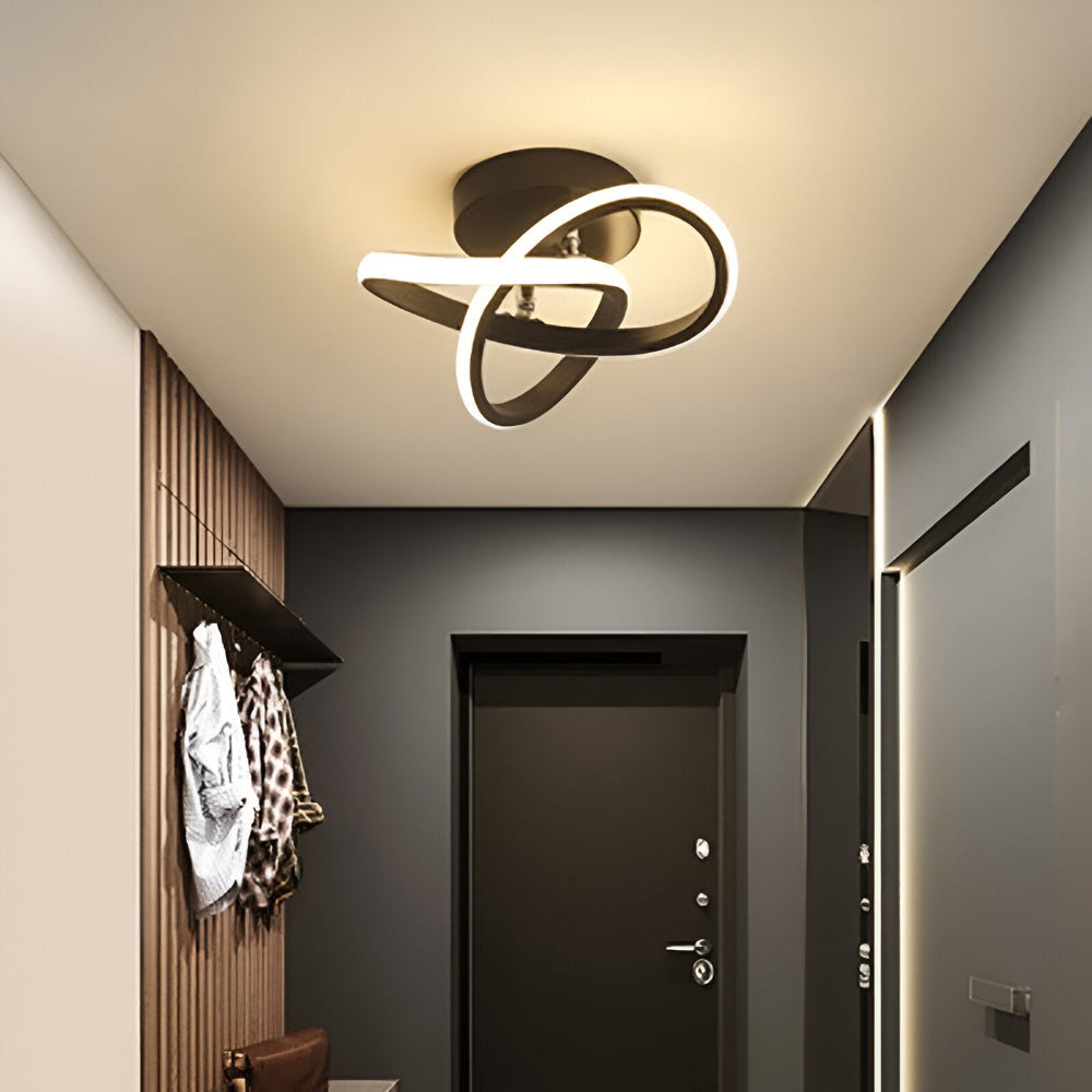 Arqelia – Lampe de plafond moderne abstraite LED avec fonction dimmable (Ø24 cm)