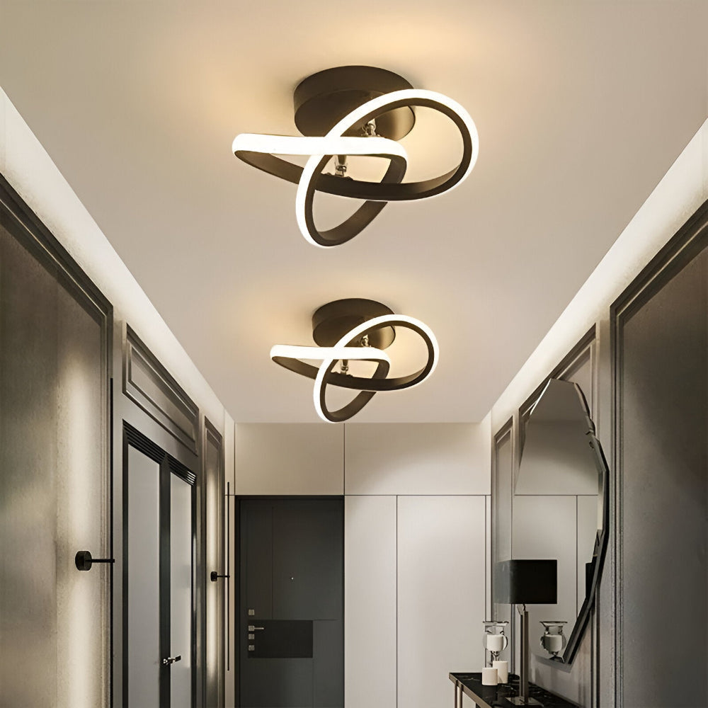 Arqelia – Lampe de plafond moderne abstraite LED avec fonction dimmable (Ø24 cm)
