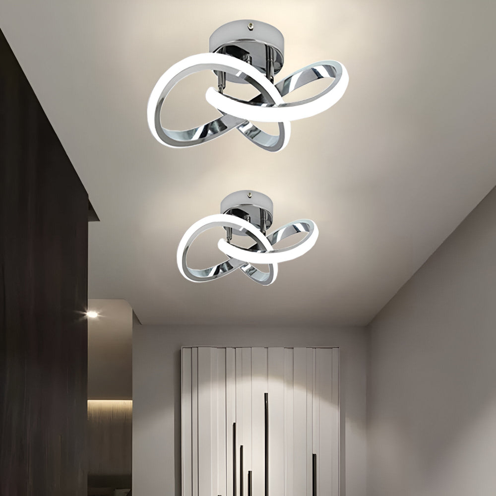 Arqelia – Lampe de plafond moderne abstraite LED avec fonction dimmable (Ø24 cm)