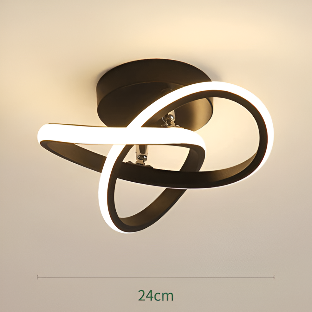 Arqelia – Lampe de plafond moderne abstraite LED avec fonction dimmable (Ø24 cm)