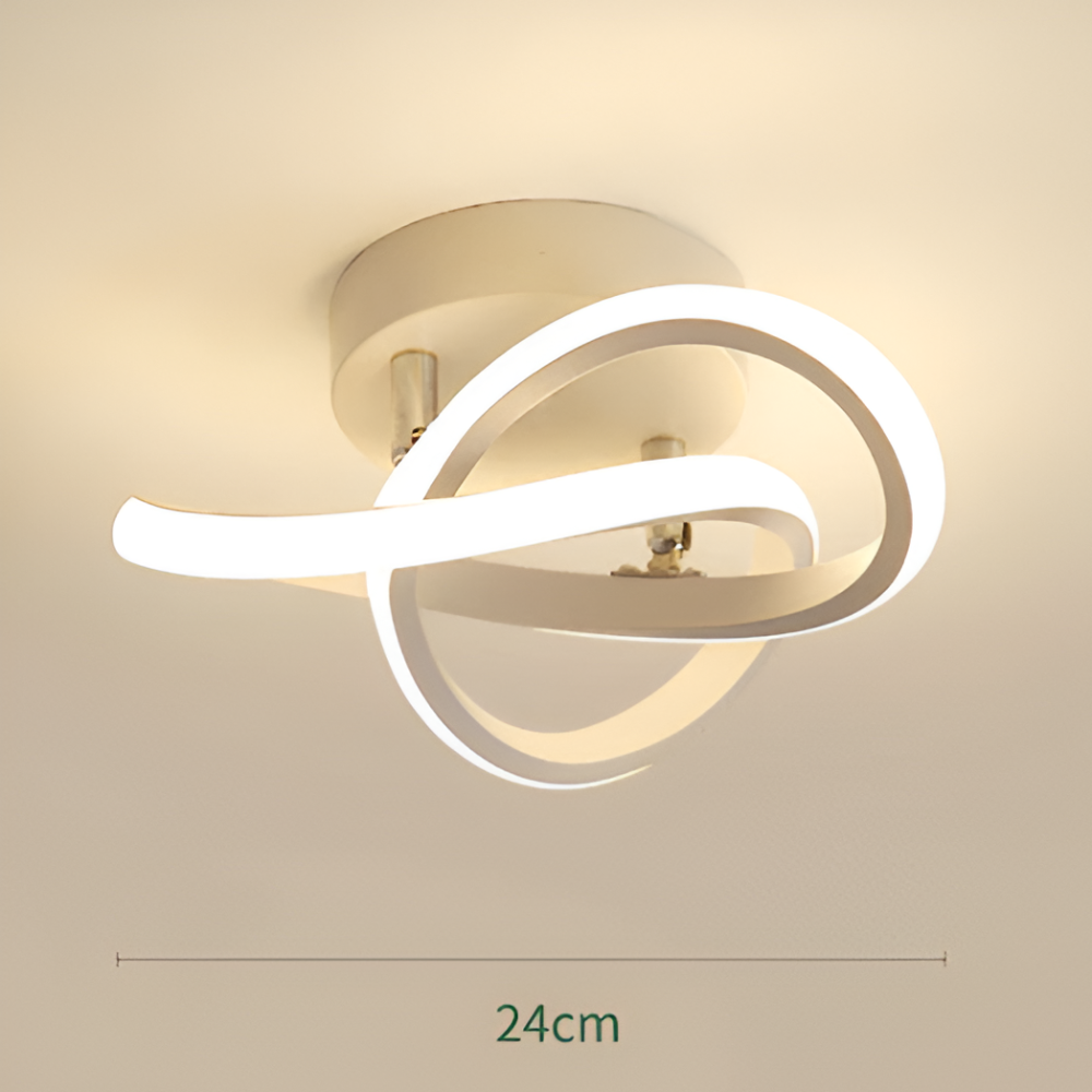 Arqelia – Lampe de plafond moderne abstraite LED avec fonction dimmable (Ø24 cm)