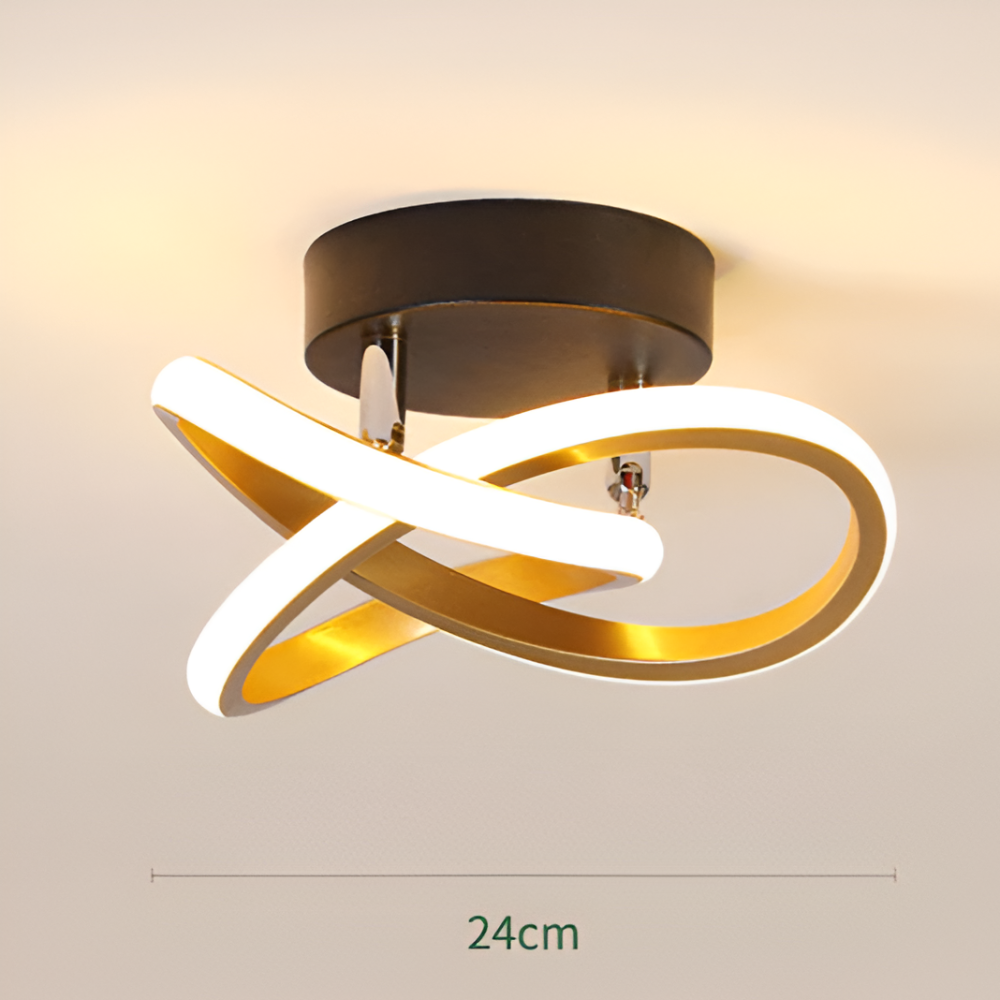 Arqelia – Lampe de plafond moderne abstraite LED avec fonction dimmable (Ø24 cm)