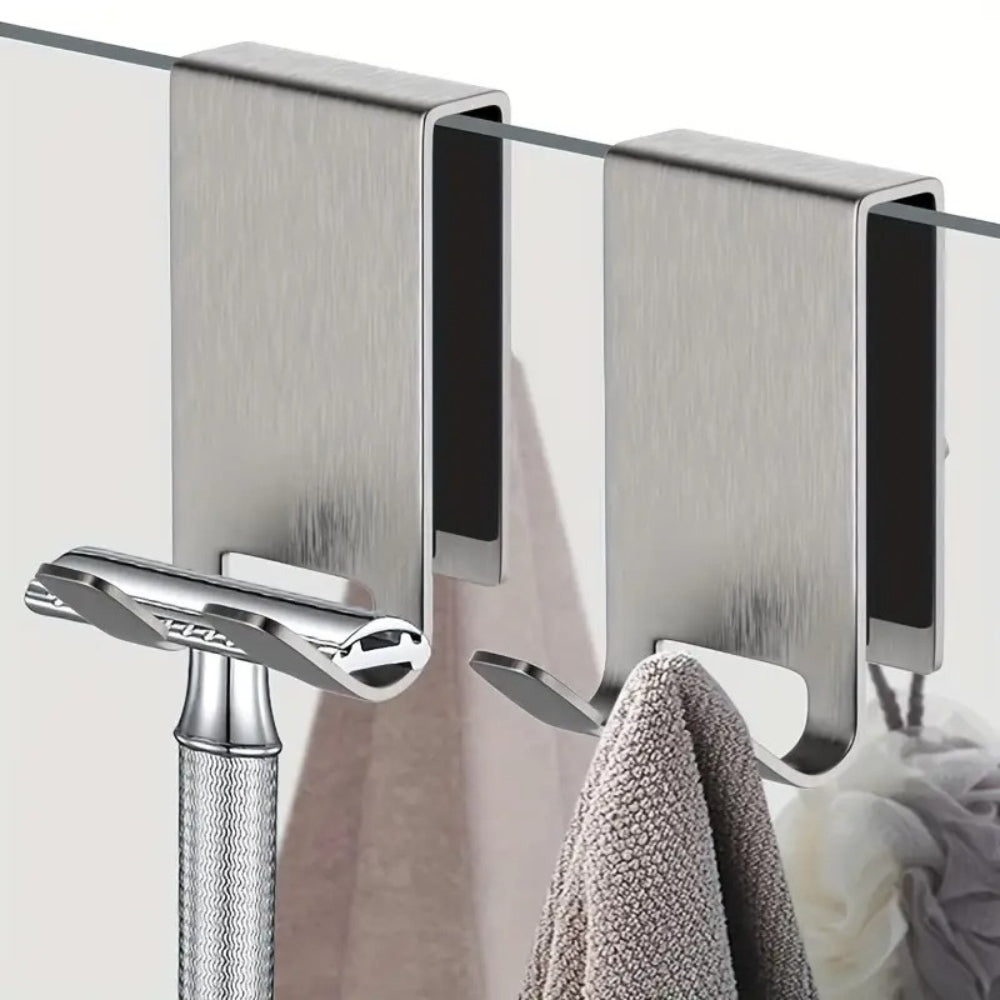 Crochets en Acier Inoxydable pour Porte de Douche en Verre