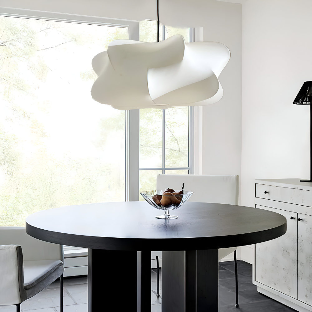 Lampe suspendue japonaise en style cocon – Lampe de plafond Wabi Sabi