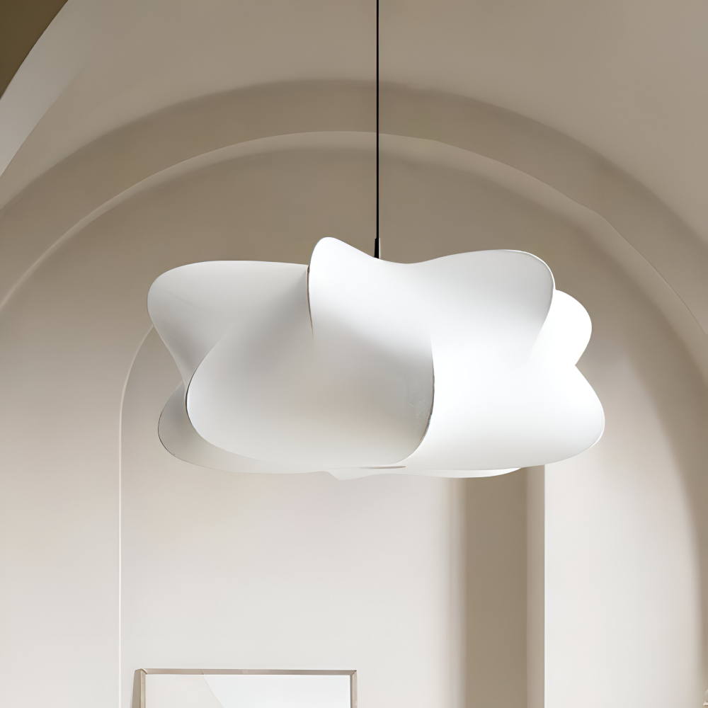 Lampe suspendue japonaise en style cocon – Lampe de plafond Wabi Sabi