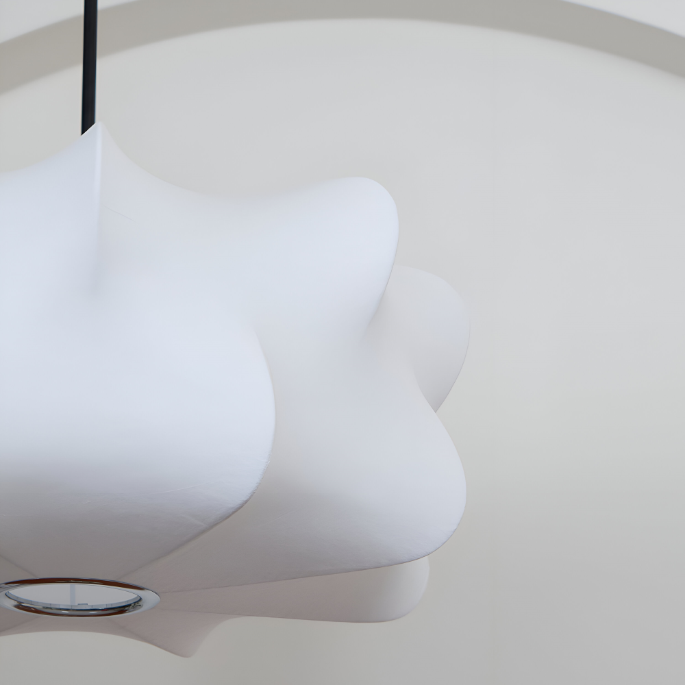 Lampe suspendue japonaise en style cocon – Lampe de plafond Wabi Sabi