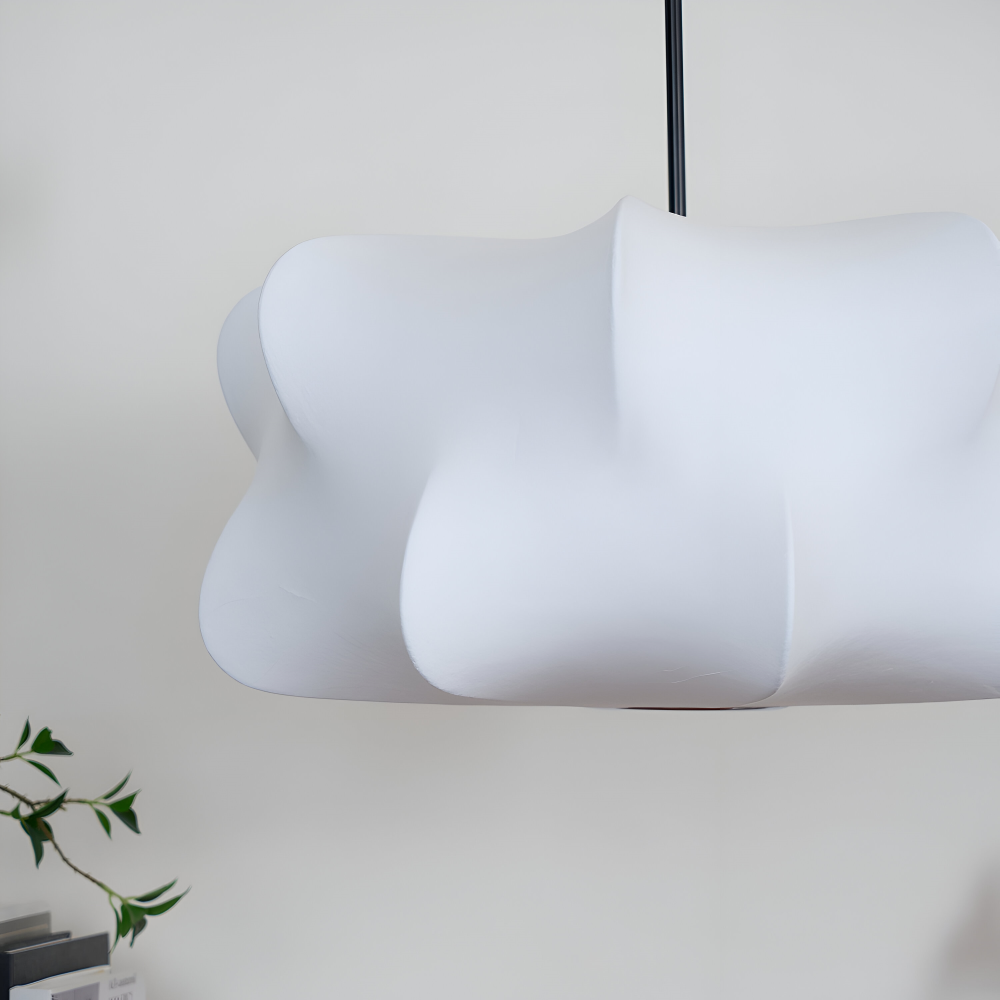 Lampe suspendue japonaise en style cocon – Lampe de plafond Wabi Sabi