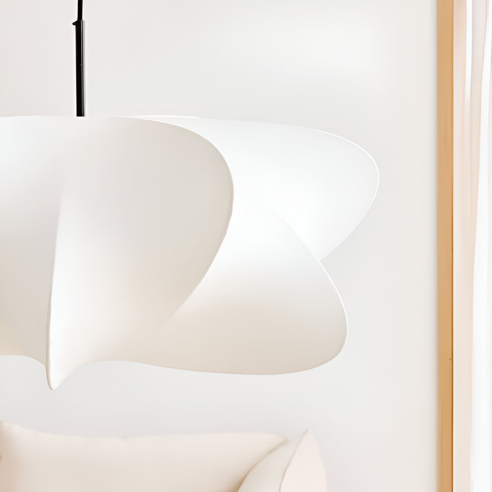Lampe suspendue japonaise en style cocon – Lampe de plafond Wabi Sabi