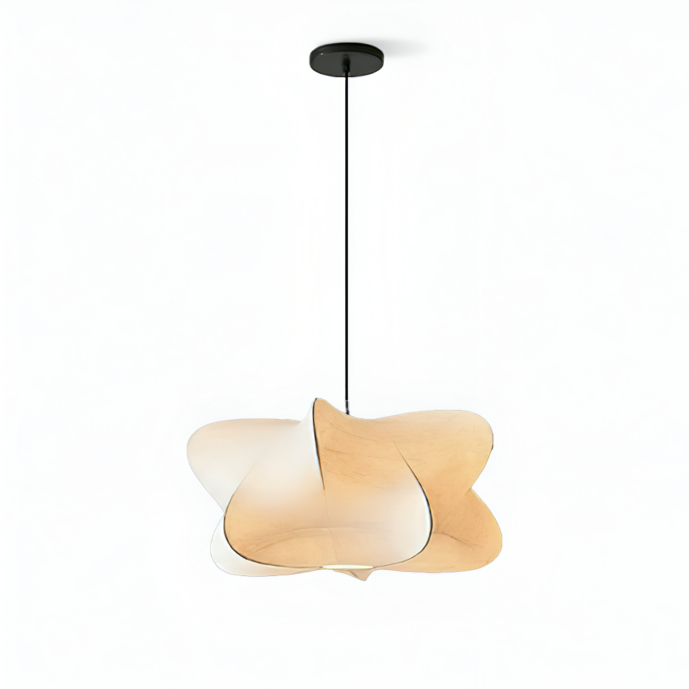Lampe suspendue japonaise en style cocon – Lampe de plafond Wabi Sabi