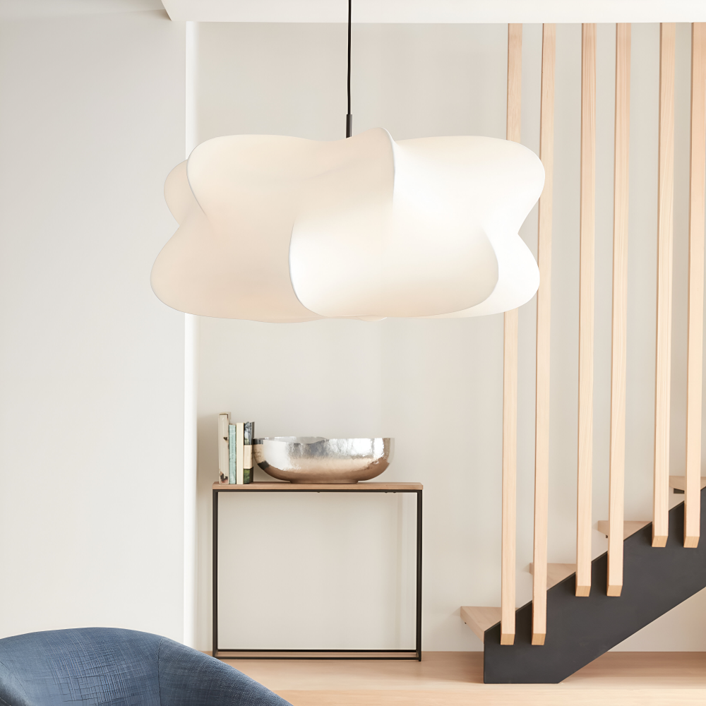 Lampe suspendue japonaise en style cocon – Lampe de plafond Wabi Sabi
