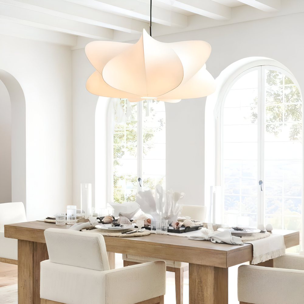 Lampe suspendue japonaise en style cocon – Lampe de plafond Wabi Sabi