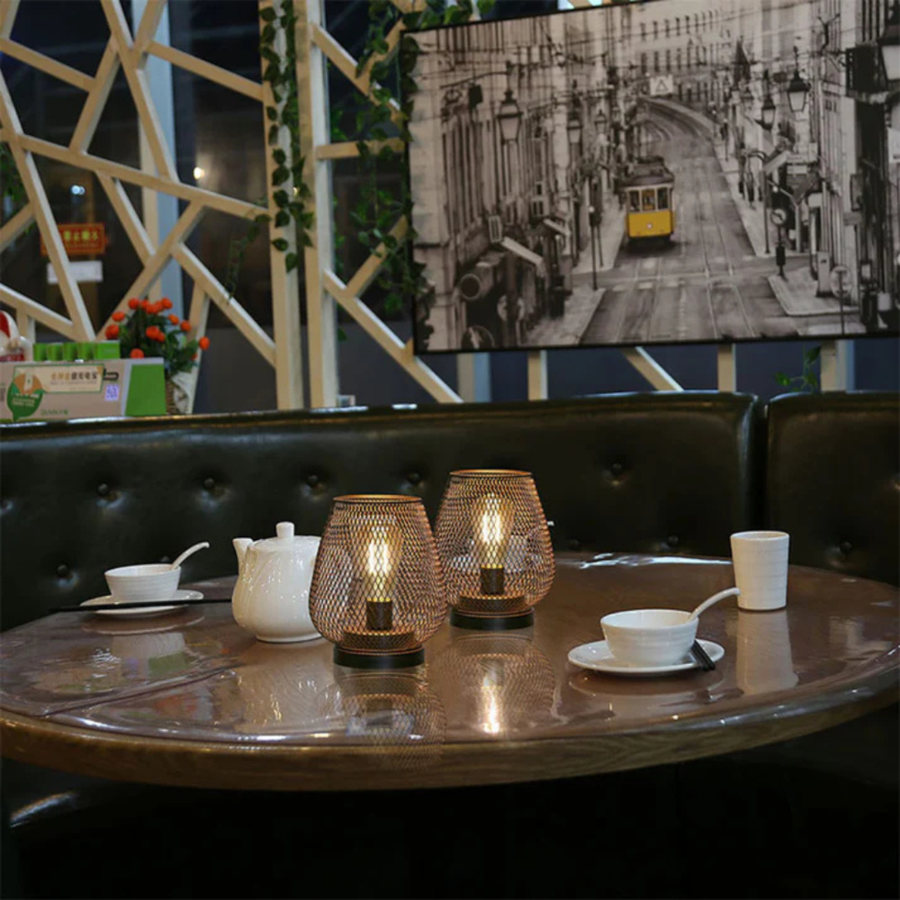 Ensemble de 2 lampes modernes en fer sans fil - Éclairages portables pour une utilisation intérieure et extérieure