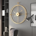 Horloge Murale Artistique Moderne Grande Fabriquée En Métal - Design Étonnant Pour Des Salons Élégants