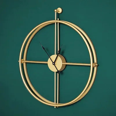Horloge Murale Artistique Moderne Grande Fabriquée En Métal - Design Étonnant Pour Des Salons Élégants