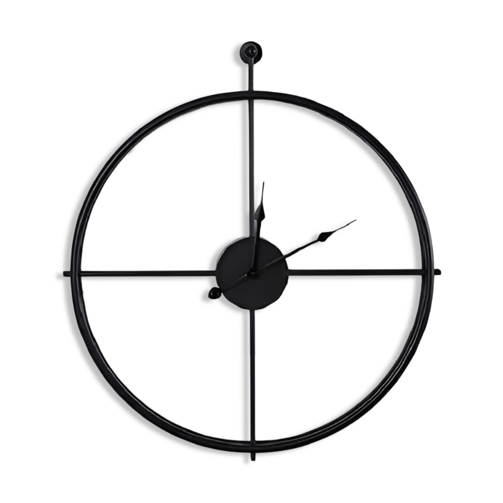 Horloge Murale Artistique Moderne Grande Fabriquée En Métal - Design Étonnant Pour Des Salons Élégants