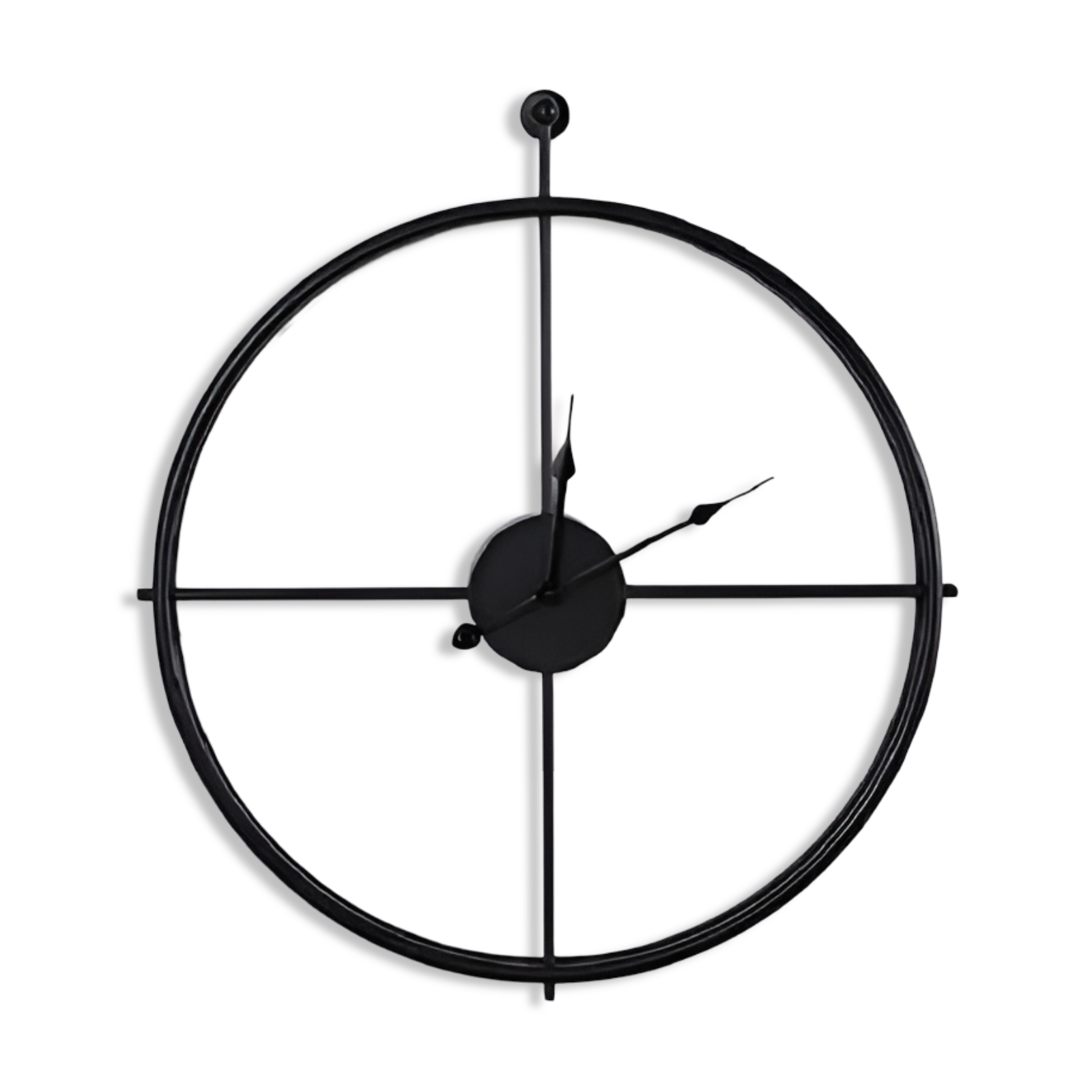 Horloge Murale Artistique Moderne Grande Fabriquée En Métal - Design Étonnant Pour Des Salons Élégants