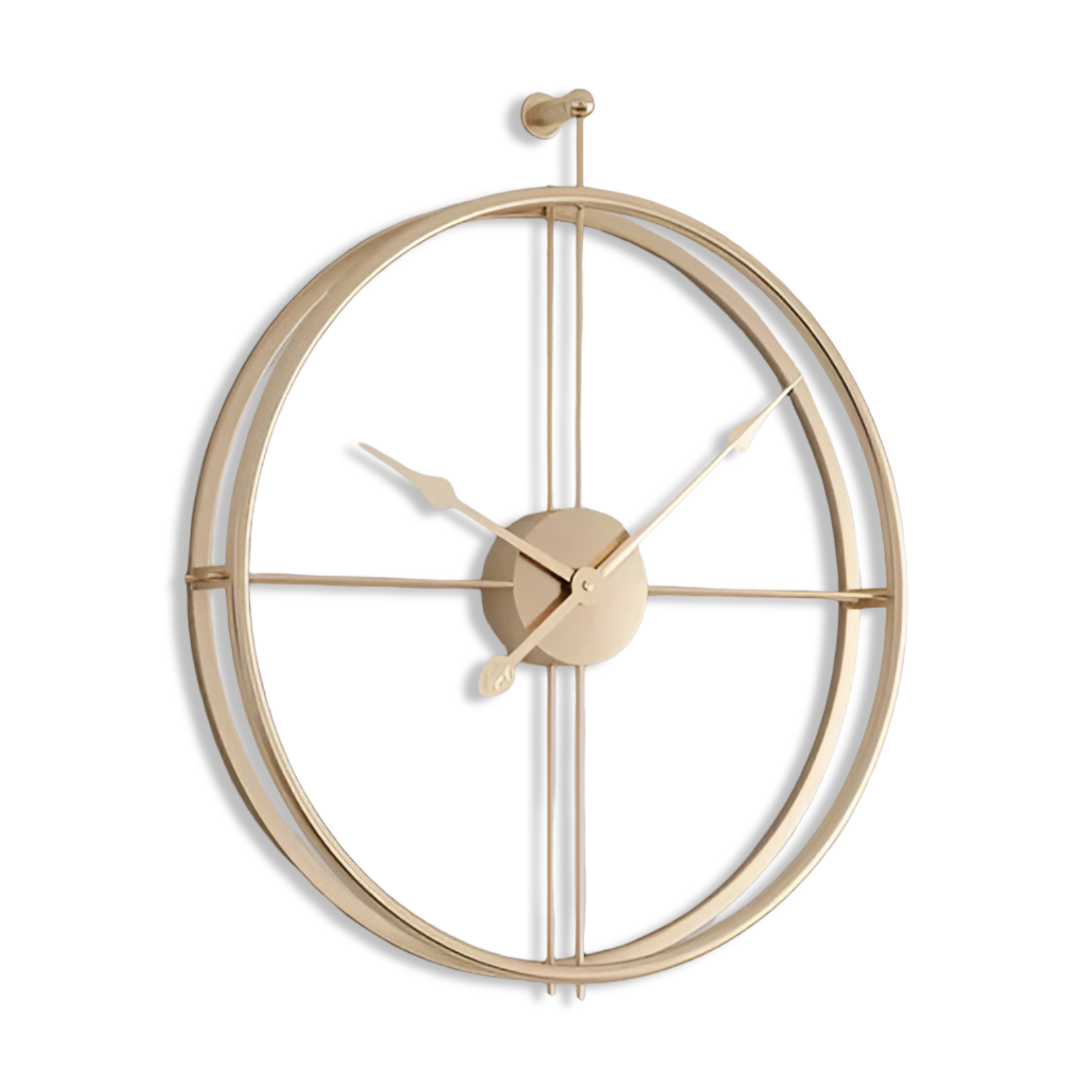 Horloge Murale Artistique Moderne Grande Fabriquée En Métal - Design Étonnant Pour Des Salons Élégants