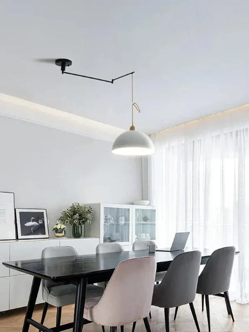 Lampe de Plafond Moderne avec Bras Lumineux Réglables pour un Éclairage Flexible