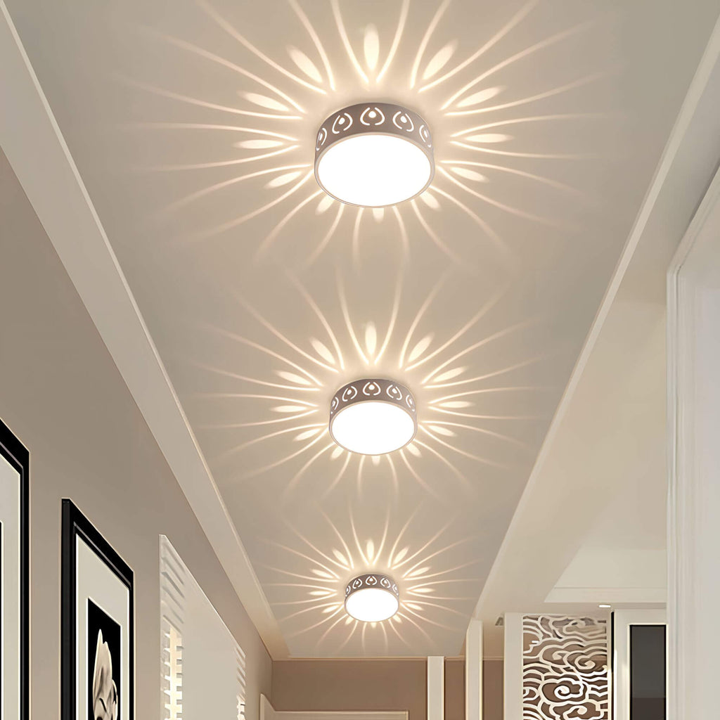 Plafonnier LED Aurora - Éclairage Ambiant avec des Motifs Élégants