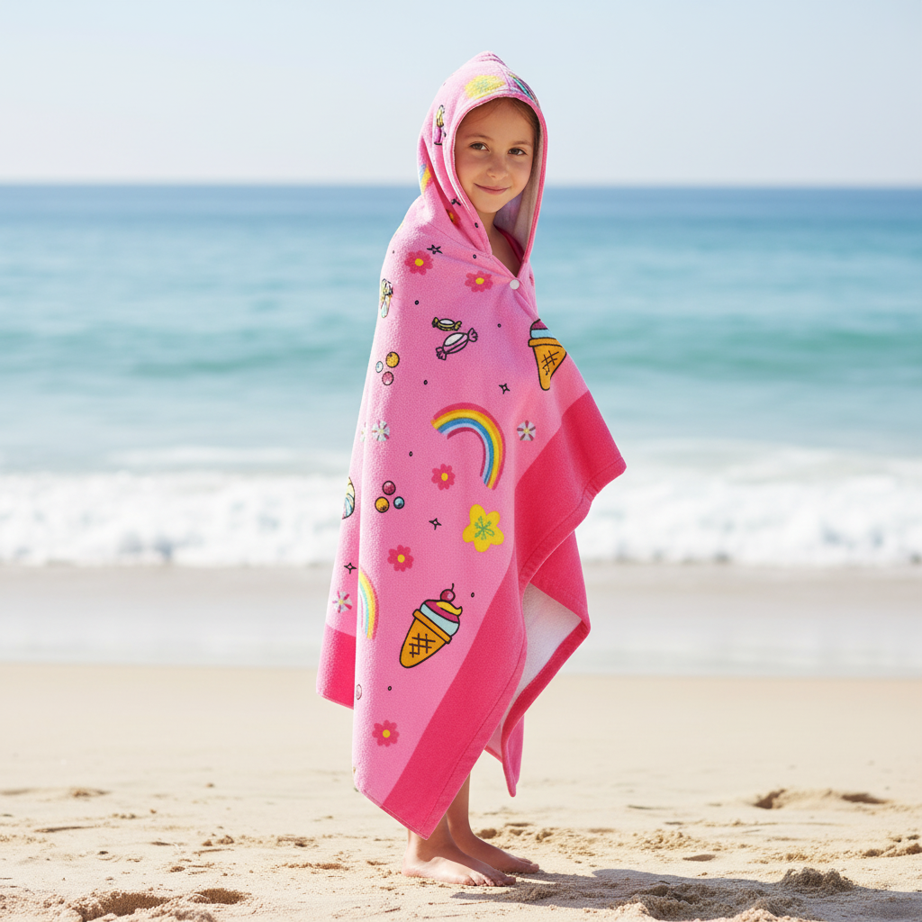 Broderies modernes dans le style des dessins animés - KidTowel