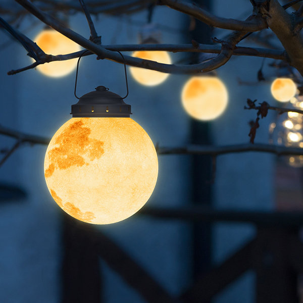 Lampes solaires suspendues d'extérieur avec boules lumineuses