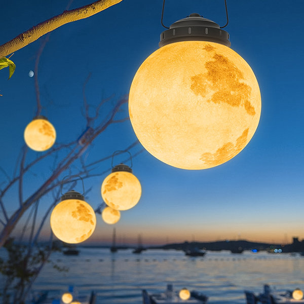 Lampes solaires suspendues d'extérieur avec boules lumineuses
