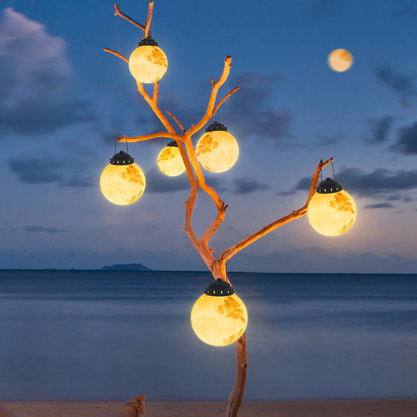 Lampes solaires suspendues d'extérieur avec boules lumineuses