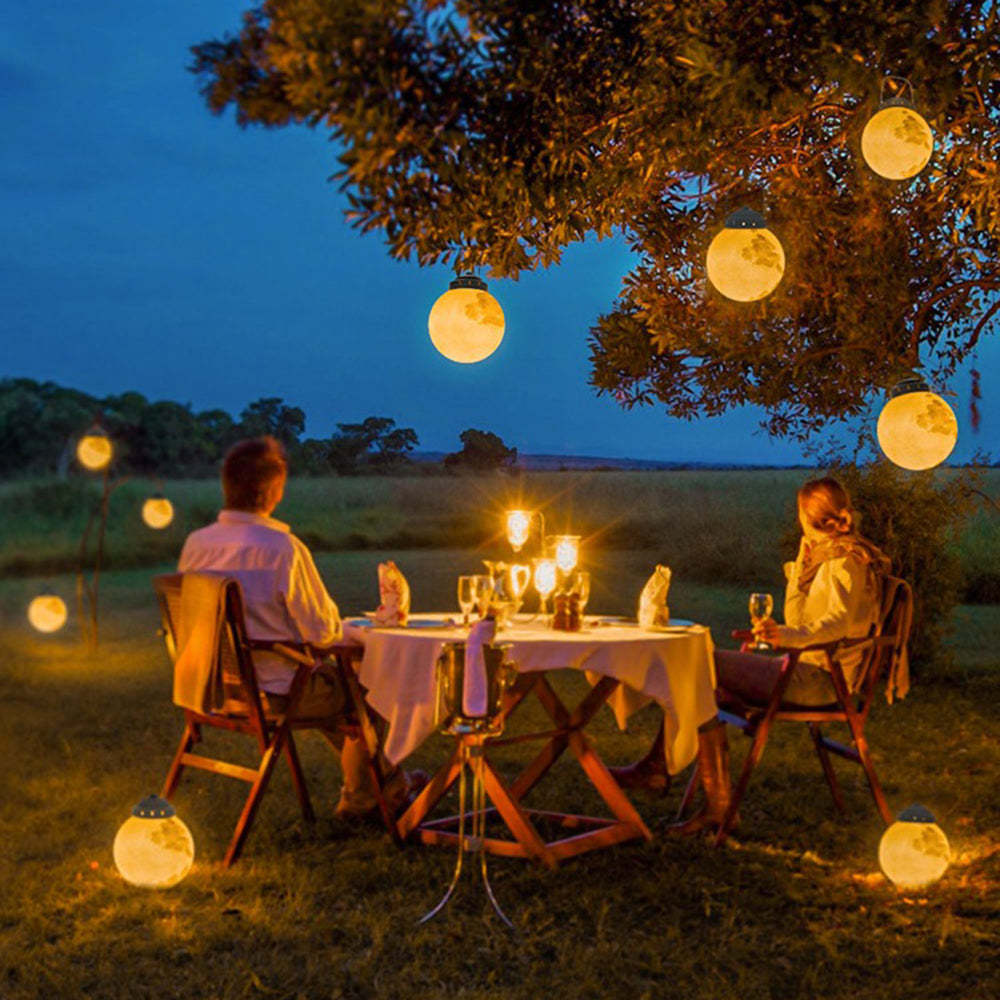 Lampes solaires suspendues d'extérieur avec boules lumineuses