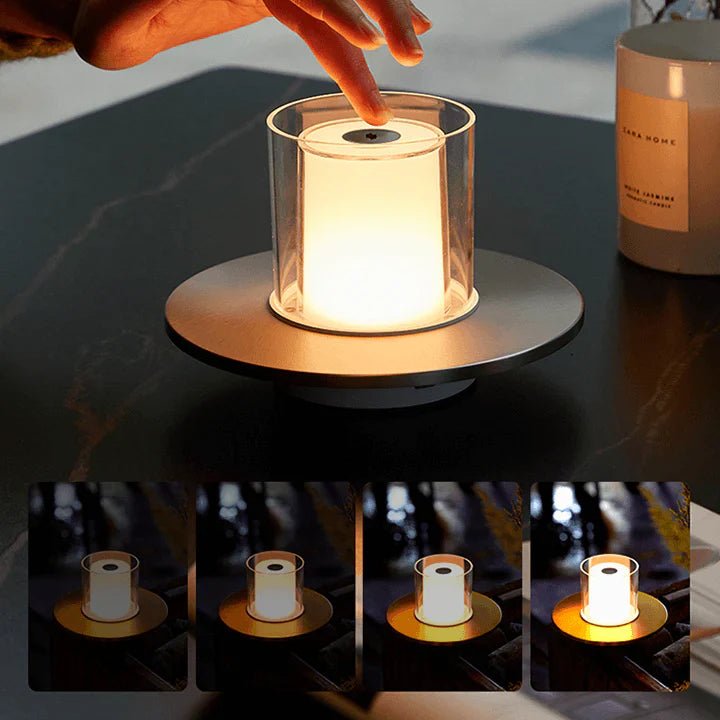 Lampe LED bougie chaude blanche – lampe décorative sécurisée USB