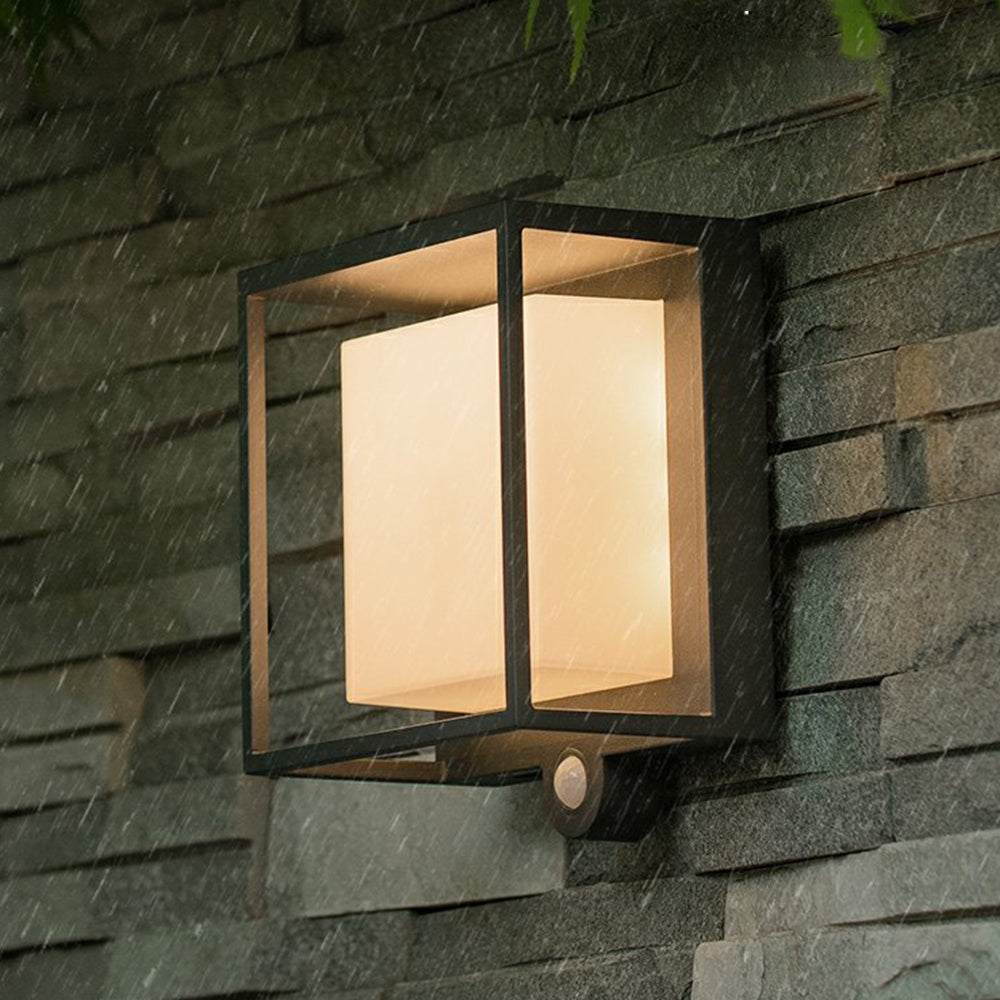 Lampe murale solaire extérieure avec éclairage