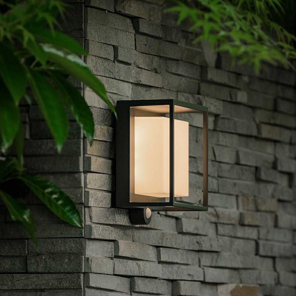 Lampe murale solaire extérieure avec éclairage