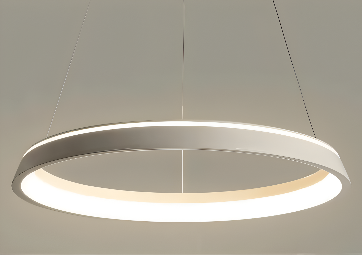 CircuGlow Pendentif – Lampe Suspendue LED Ronde Minimaliste en Noir & Blanc