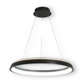 CircuGlow Pendentif – Lampe Suspendue LED Ronde Minimaliste en Noir & Blanc