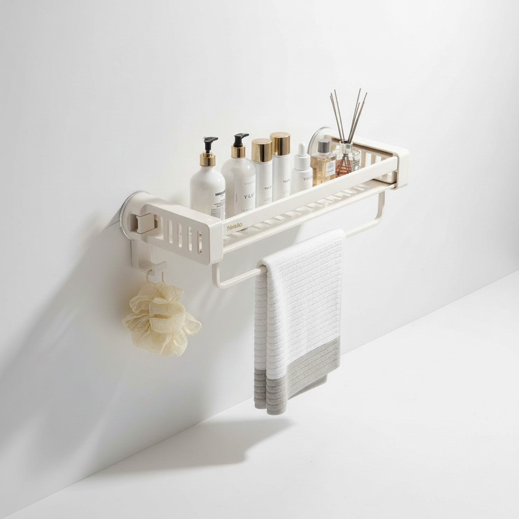 Étagère murale sans perçage pour salle de bain – AquaFixor