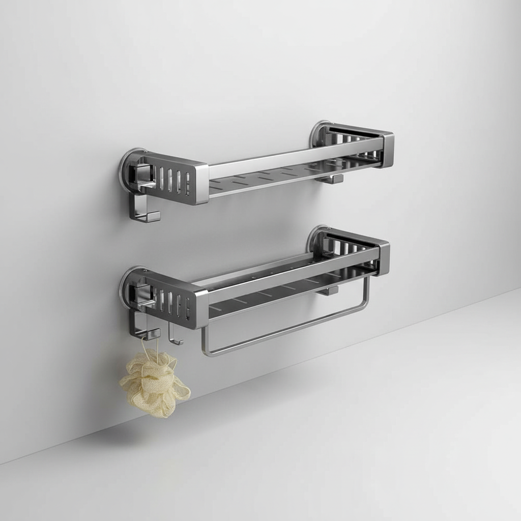 Étagère murale sans perçage pour salle de bain – AquaFixor